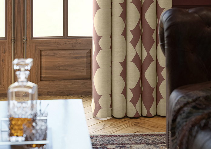 Construct, Dark Crimson - Made to Measure Curtains - Image 5